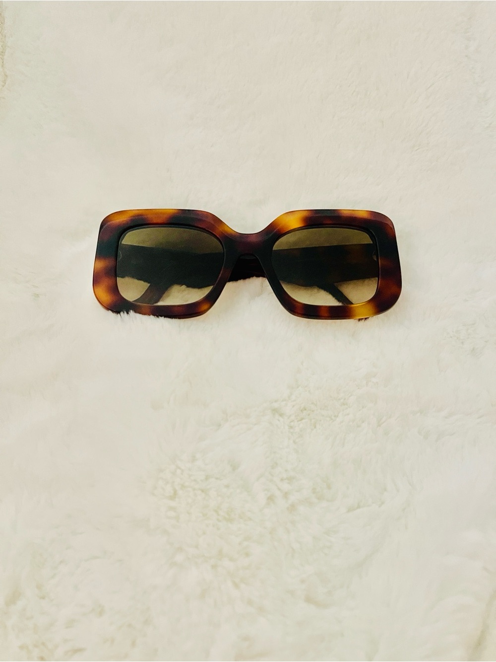 LOEWE Tortoise Shell Square Sunglasses